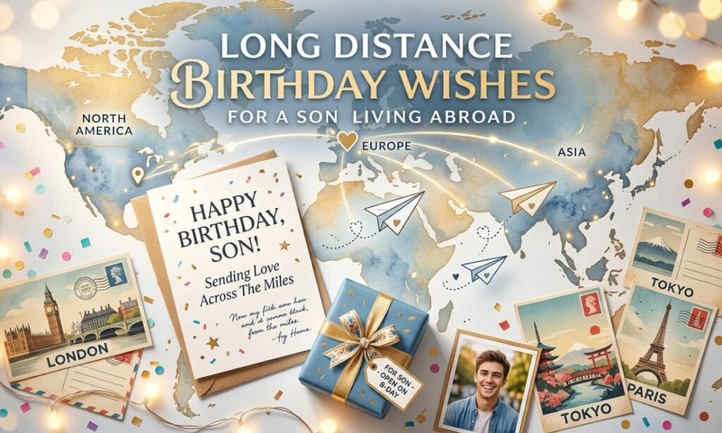 Long Distance Birthday Wishes for Son Living Abroad