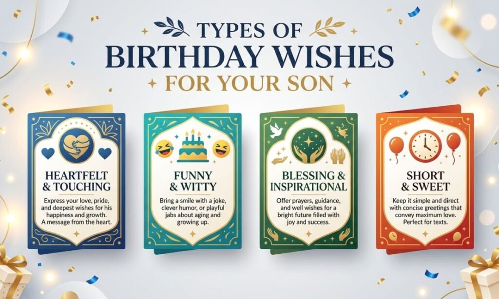 Types of Birthday Wishes for Your Son