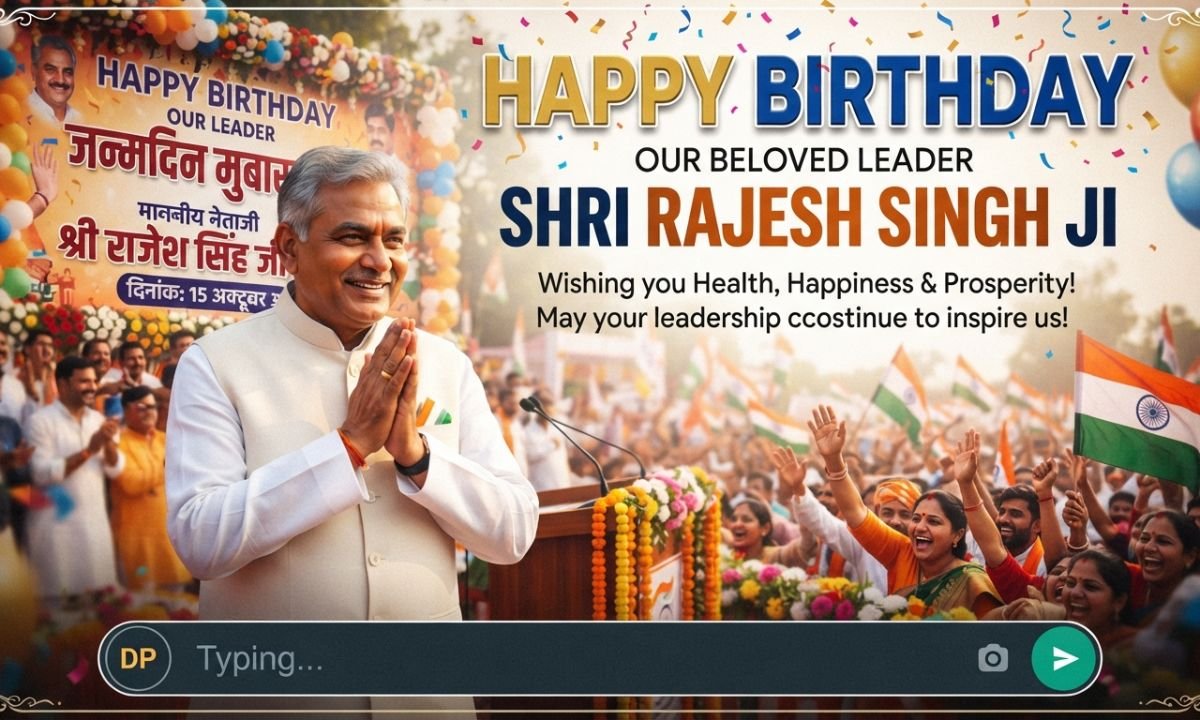 WhatsApp Status & DP Birthday Wishes for Political Leader