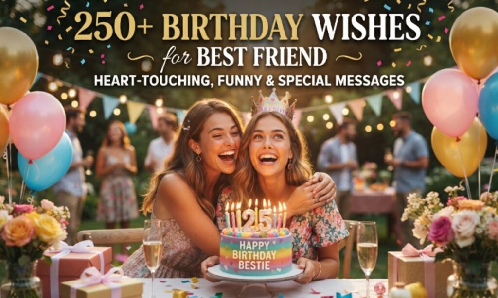 250+ Birthday Wishes for Best Friend – Heart Touching, Funny & Special Messages 