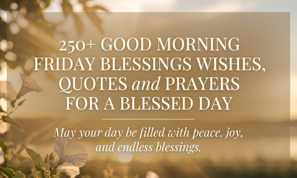 250+ Good Morning Friday Blessings Wishes, Quotes and Prayers for a Blessed Day
