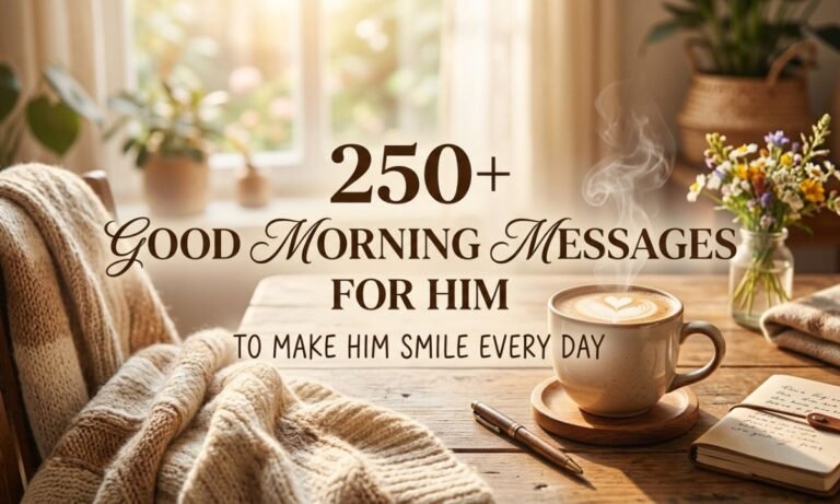 250+ Good Morning Messages for Him to Make Him Smile Every Day