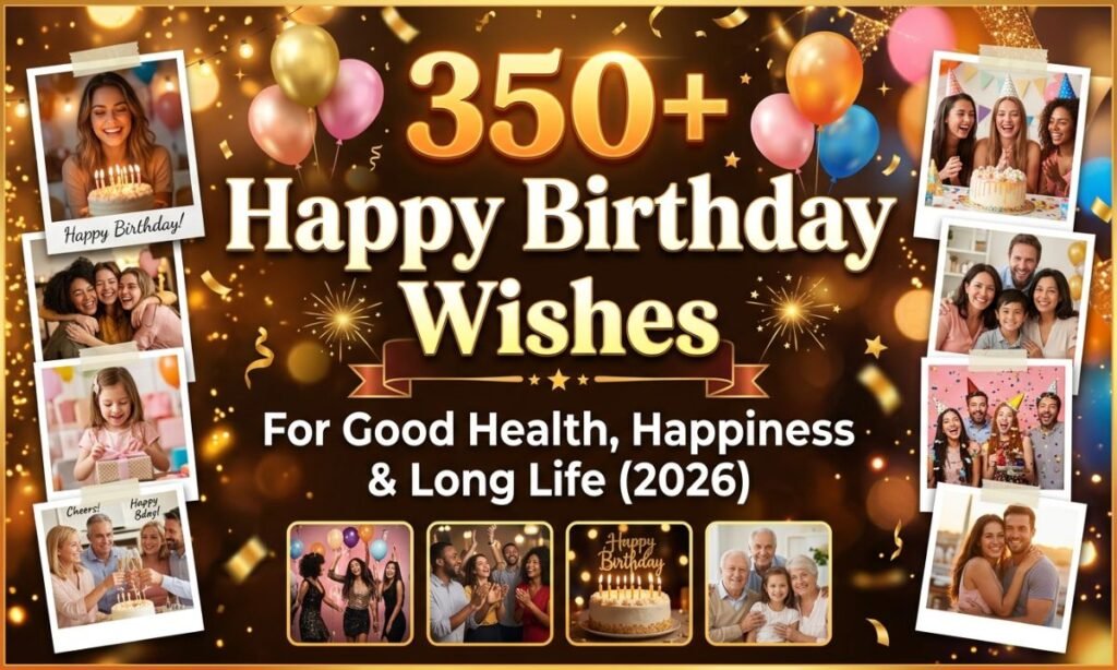 350+ Happy Birthday Wishes for Good Health, Happiness & Long Life (2026)