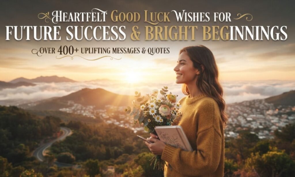 400+ Heartfelt Good Luck Wishes for Future Success & Bright Beginnings