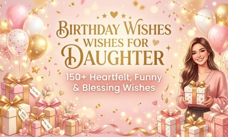 Birthday Wishes for Daughter 150+ Heartfelt, Funny & Blessing Wishes