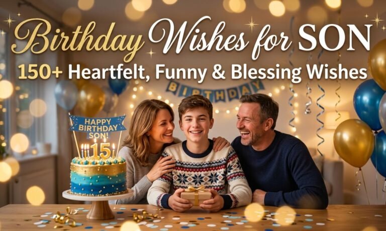 Birthday Wishes for Son 150+ Heartfelt, Funny & Blessing Wishes