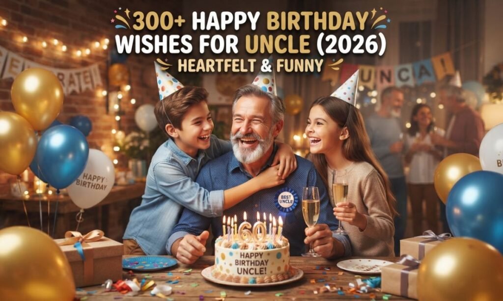 300+ Happy Birthday Wishes for Uncle (2026) – Heartfelt & Funny