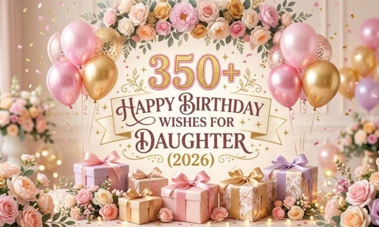 350+ Happy Birthday Wishes for Daughter (2026) – Heartfelt, Sweet, Funny & Loving Messages