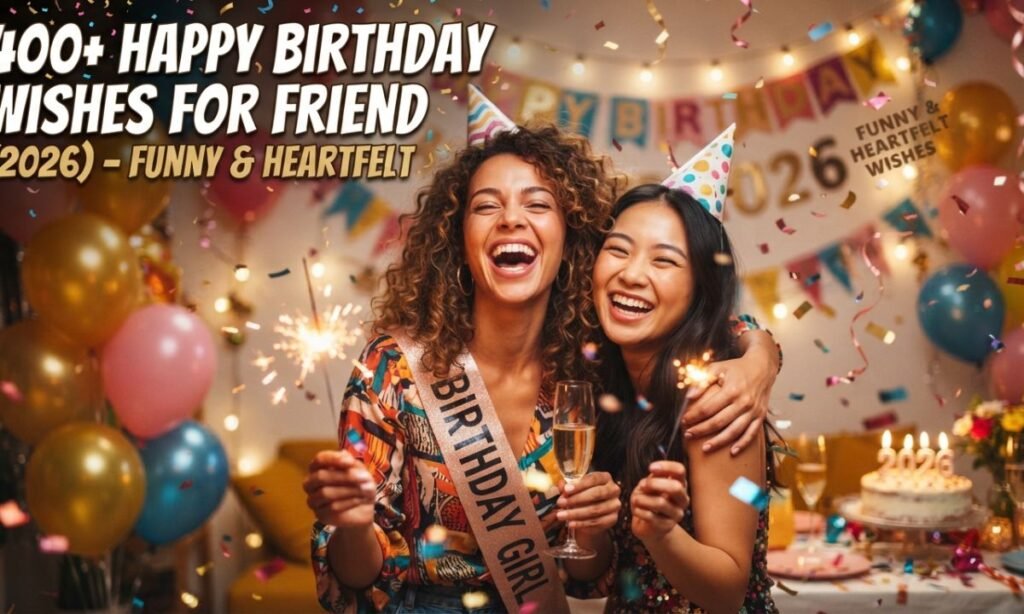 400+ Happy Birthday Wishes for Friend (2026) – Funny & Heartfelt