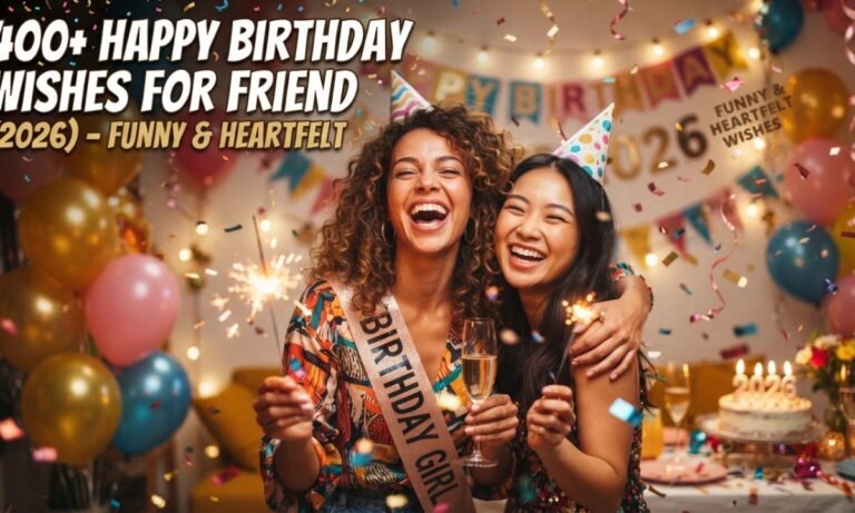 400+ Happy Birthday Wishes for Friend (2026) – Funny & Heartfelt